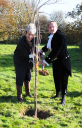 Tree planting at hospice in Chailey