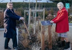 Tree planting at the Cottage Hospice in Five Ashes